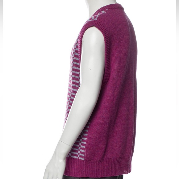 Men’s MARNI Virgin Wool Printed Sweater Vest size 44 - Picture 5 of 11